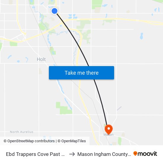 Ebd Trappers Cove Past Dunckel 4 to Mason Ingham County MI USA map