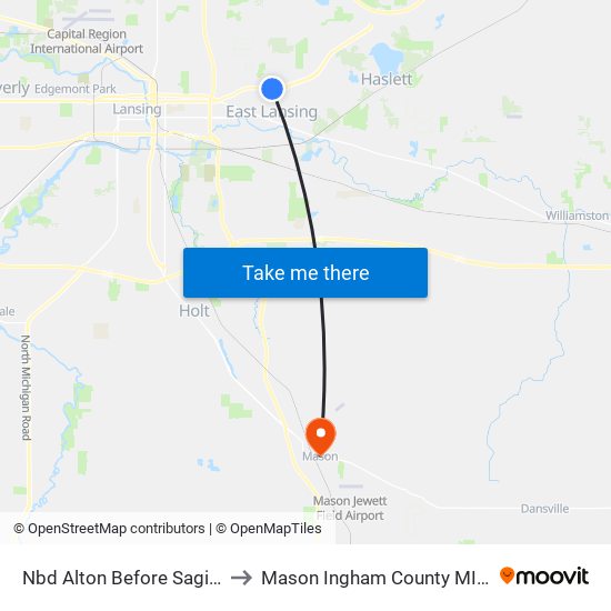 Nbd Alton Before Saginaw to Mason Ingham County MI USA map