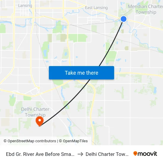 Ebd Gr. River Ave Before Small Acre to Delhi Charter Township map