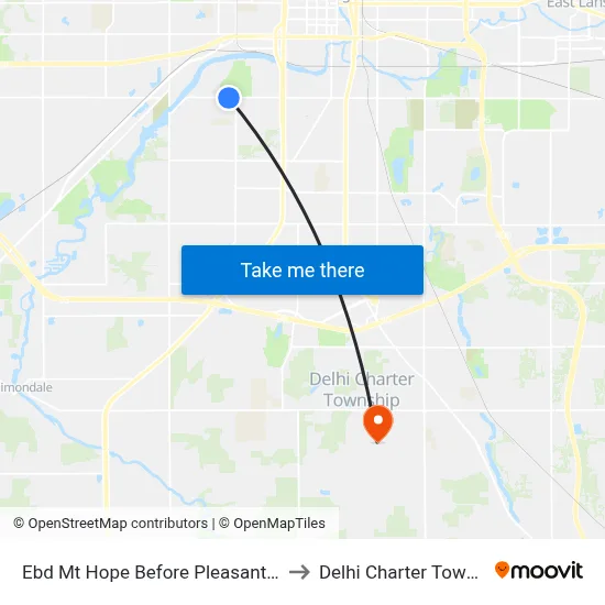 Ebd Mt Hope Before Pleasant Grove to Delhi Charter Township map