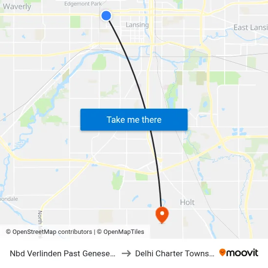 Nbd Verlinden Past Genesee Dr to Delhi Charter Township map