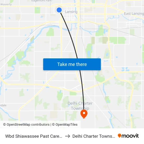 Wbd Shiawassee Past Carey St to Delhi Charter Township map