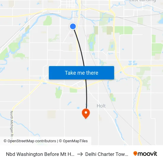Nbd Washington Before Mt Hope A to Delhi Charter Township map