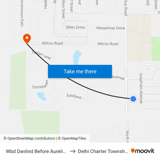 Wbd Davlind Before Aurelius to Delhi Charter Township map