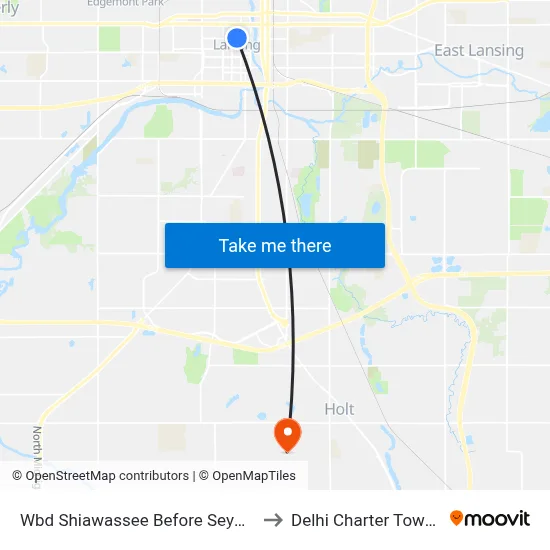 Wbd Shiawassee Before Seymour St to Delhi Charter Township map