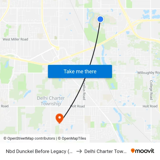 Nbd Dunckel Before Legacy (Trinity) to Delhi Charter Township map