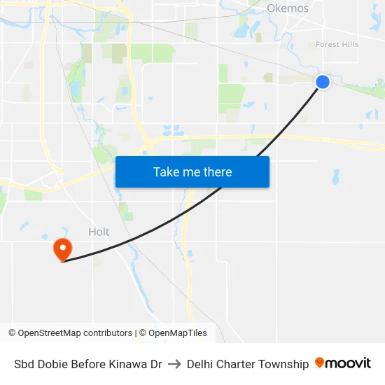 Sbd Dobie Before Kinawa Dr to Delhi Charter Township map