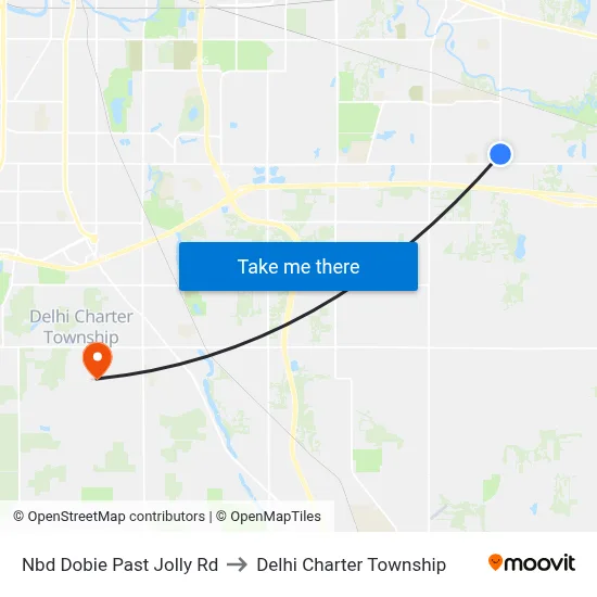 Nbd Dobie Past Jolly Rd to Delhi Charter Township map