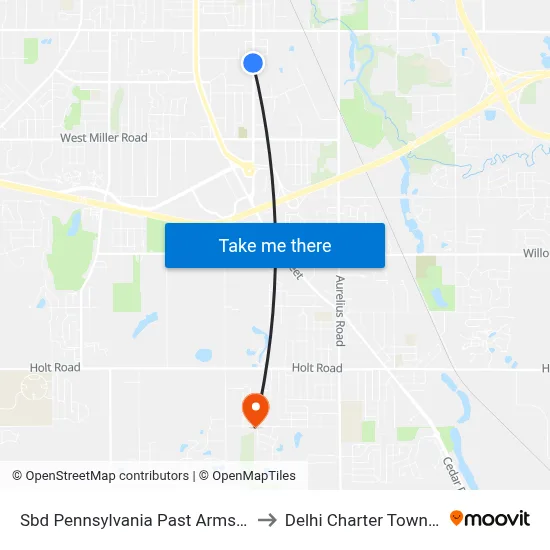 Sbd Pennsylvania Past Armstrong to Delhi Charter Township map
