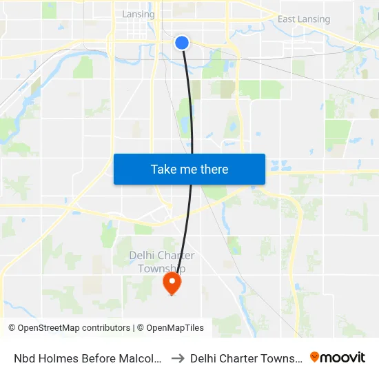 Nbd Holmes Before Malcolm X to Delhi Charter Township map