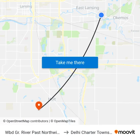 Wbd Gr. River Past Northwind D to Delhi Charter Township map