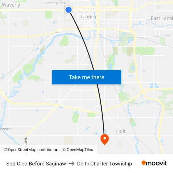 Sbd Cleo Before Saginaw to Delhi Charter Township map