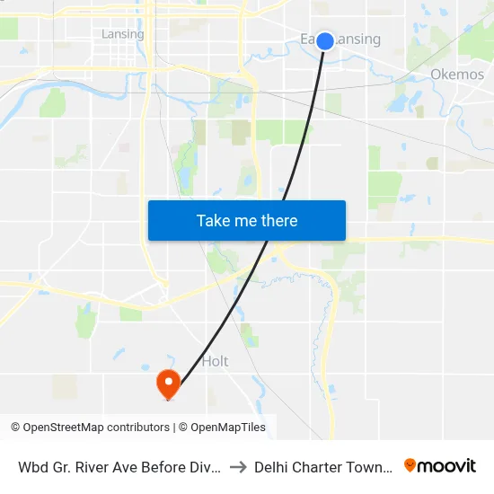 Wbd Gr. River Ave Before Division to Delhi Charter Township map