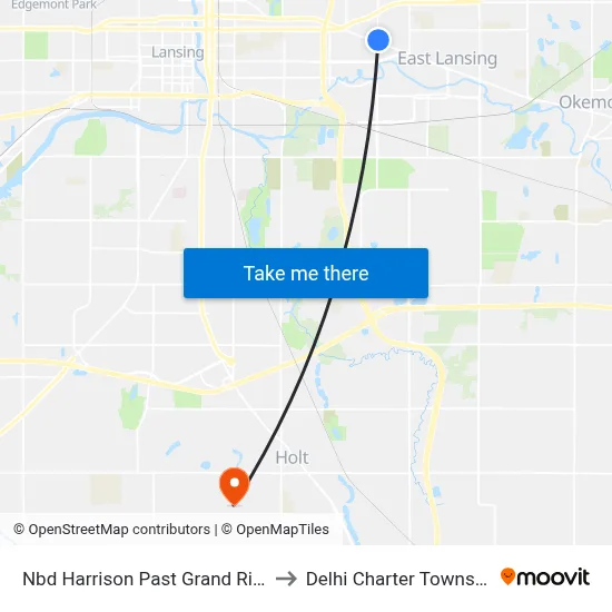Nbd Harrison Past Grand River to Delhi Charter Township map