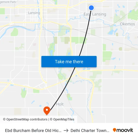 Ebd Burcham Before Old Hickory to Delhi Charter Township map