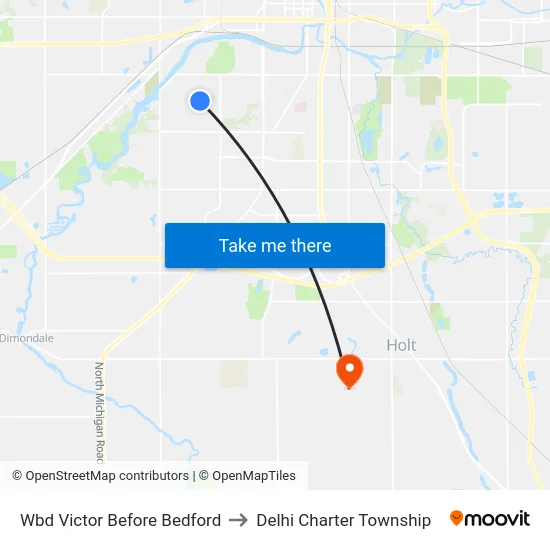 Wbd Victor Before Bedford to Delhi Charter Township map