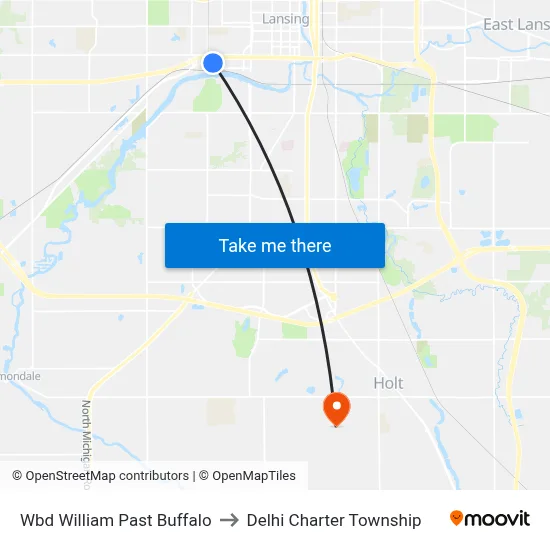 Wbd William Past Buffalo to Delhi Charter Township map
