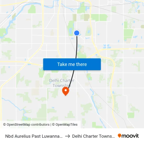 Nbd Aurelius Past Luwanna Rd to Delhi Charter Township map