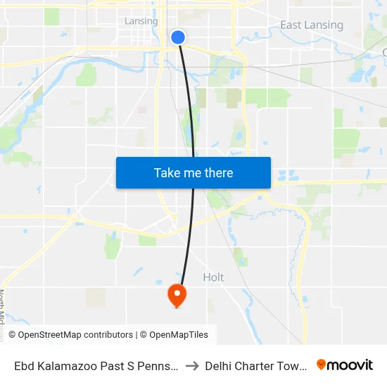 Ebd Kalamazoo Past S Pennsylvania to Delhi Charter Township map