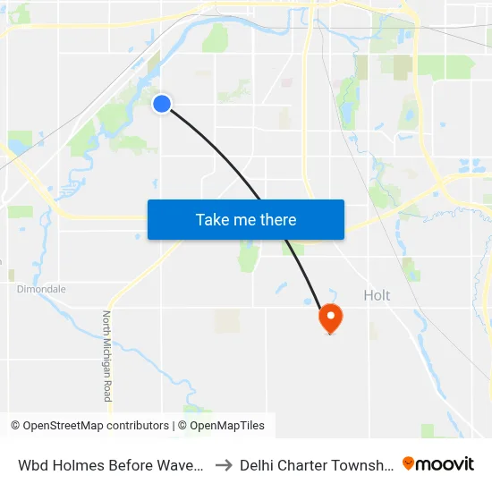 Wbd Holmes Before Waverly to Delhi Charter Township map