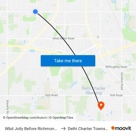 Wbd Jolly Before Richmond St to Delhi Charter Township map