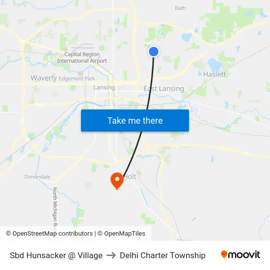 Sbd Hunsacker @ Village to Delhi Charter Township map