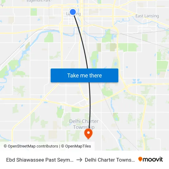 Ebd Shiawassee Past Seymour to Delhi Charter Township map