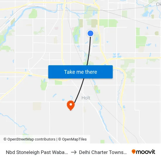 Nbd Stoneleigh Past Wabash to Delhi Charter Township map