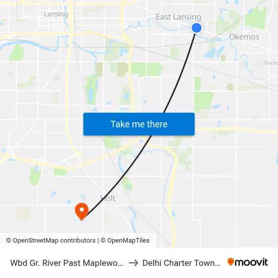 Wbd Gr. River Past Maplewood D to Delhi Charter Township map