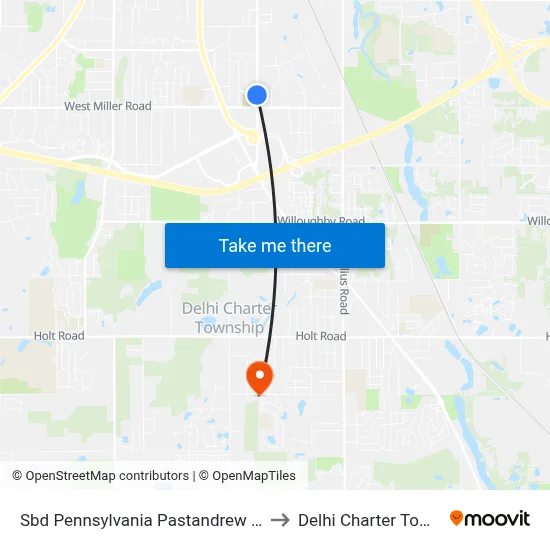 Sbd Pennsylvania Pastandrew Jackson to Delhi Charter Township map