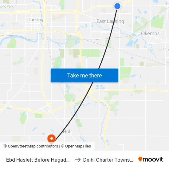 Ebd Haslett Before Hagadorn to Delhi Charter Township map