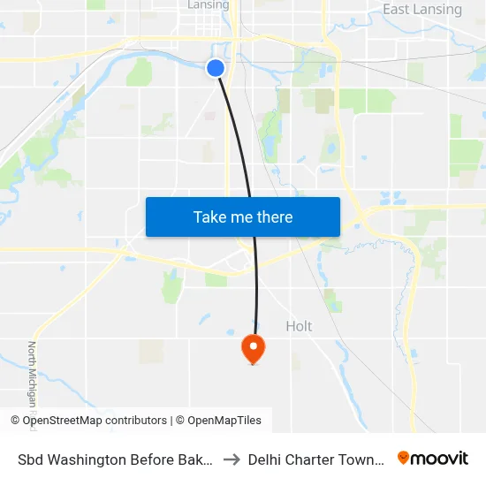 Sbd Washington Before Baker St to Delhi Charter Township map