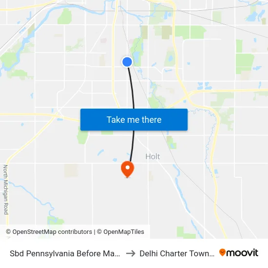 Sbd Pennsylvania Before Maplehill to Delhi Charter Township map