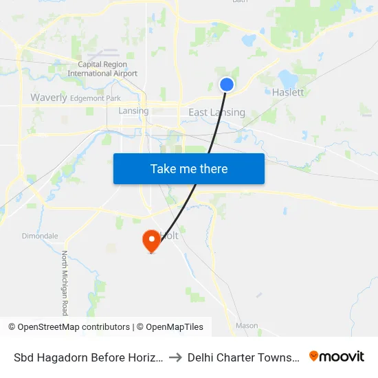 Sbd Hagadorn Before Horizon to Delhi Charter Township map