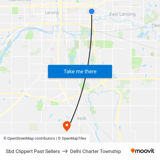 Sbd Clippert Past Sellers to Delhi Charter Township map