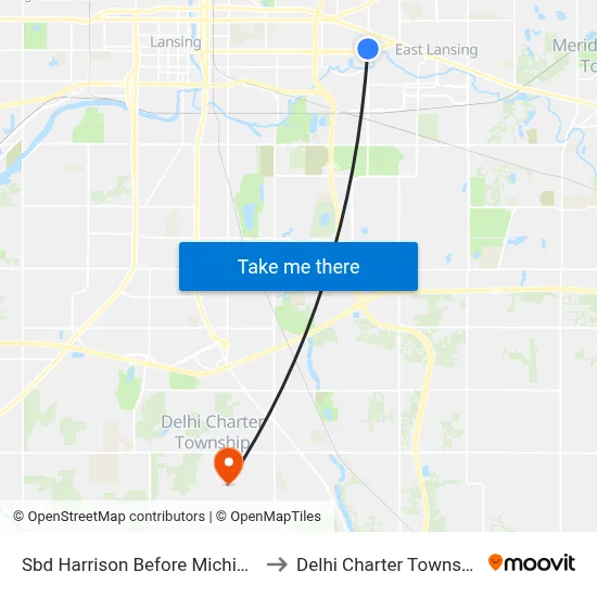 Sbd Harrison Before Michigan to Delhi Charter Township map