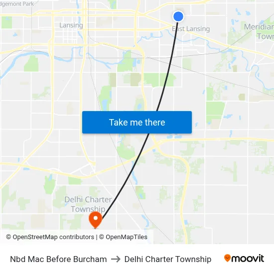 Nbd Mac Before Burcham to Delhi Charter Township map
