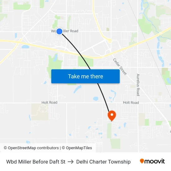 Wbd Miller Before Daft St to Delhi Charter Township map