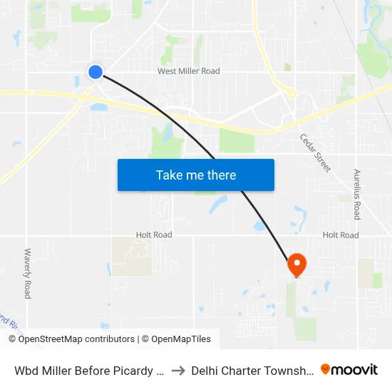 Wbd Miller Before Picardy St to Delhi Charter Township map