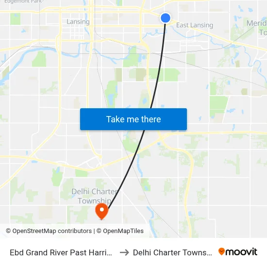 Ebd Grand River Past Harrison to Delhi Charter Township map