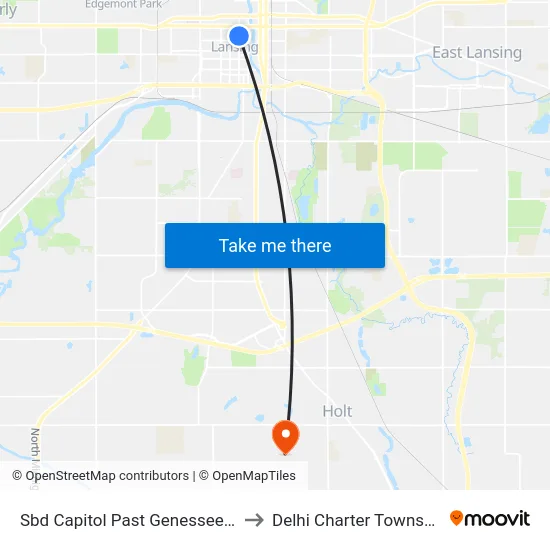 Sbd Capitol Past Genessee St to Delhi Charter Township map