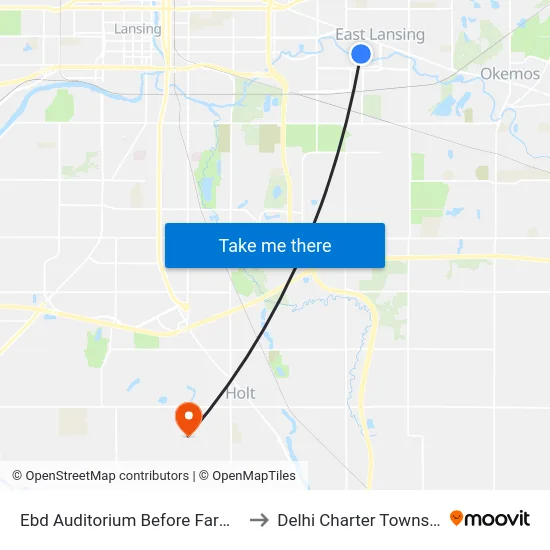 Ebd Auditorium Before Farm Ln to Delhi Charter Township map