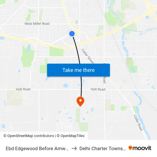 Ebd Edgewood Before Amwood to Delhi Charter Township map