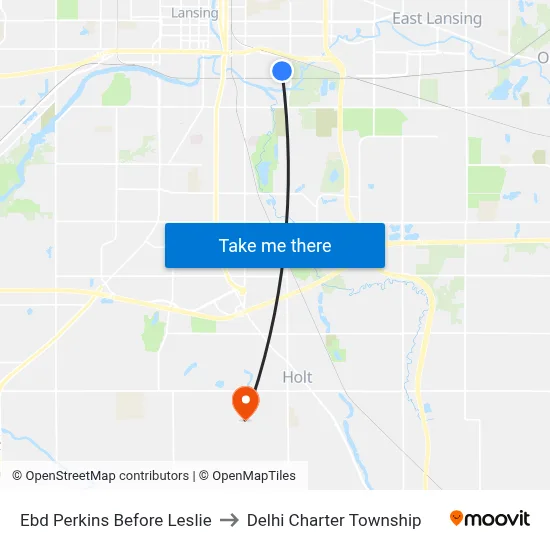 Ebd Perkins Before Leslie to Delhi Charter Township map