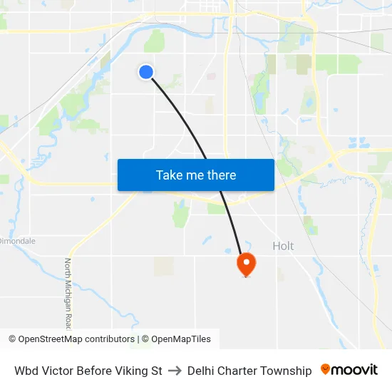 Wbd Victor  Before Viking St to Delhi Charter Township map