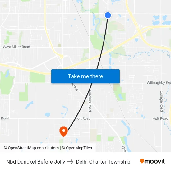 Nbd Dunckel Before Jolly to Delhi Charter Township map