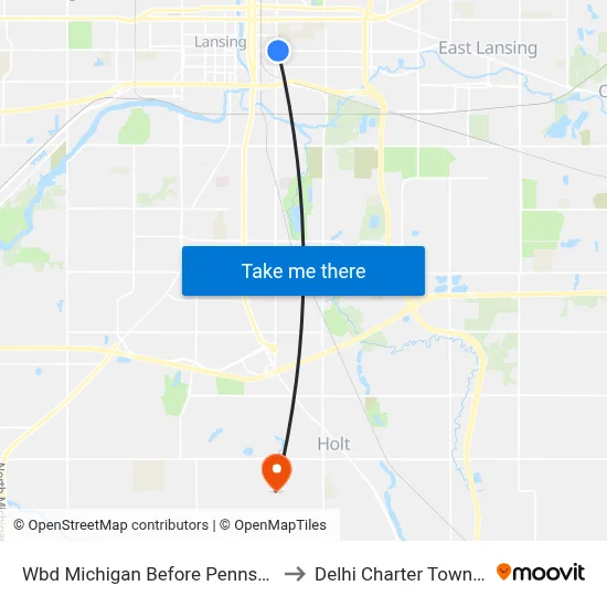 Wbd Michigan Before Pennsylvani to Delhi Charter Township map