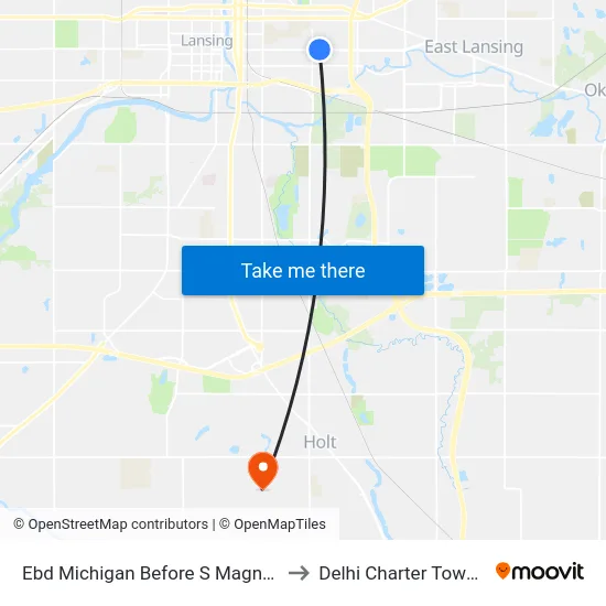 Ebd Michigan Before S Magnolia Av to Delhi Charter Township map