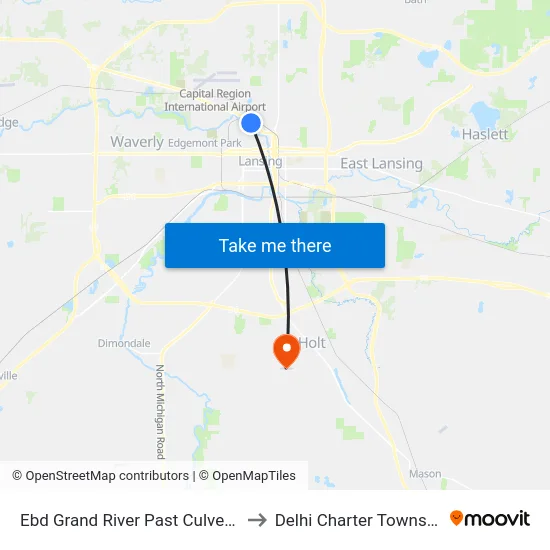 Ebd Grand River Past Culver St to Delhi Charter Township map