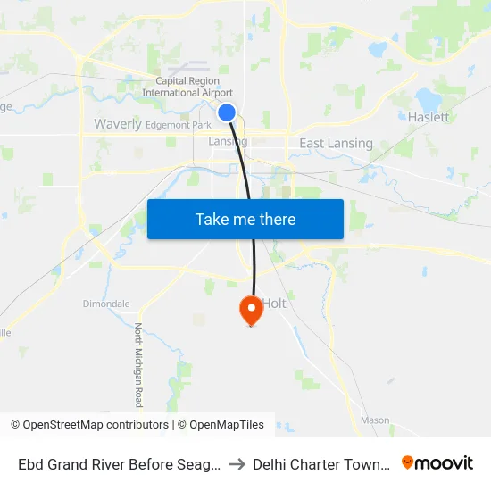 Ebd Grand River Before Seager St to Delhi Charter Township map